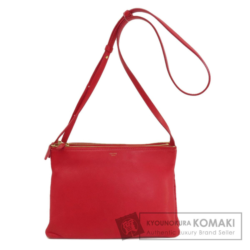 Celine Trio Shoulder Bag Leather